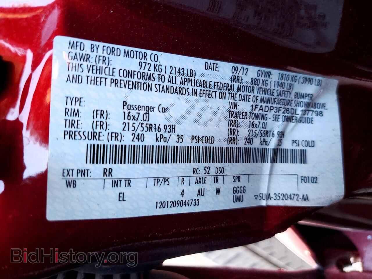2013 FORD FOCUS - VIN: 1FADP3F26DL137798 - Photo 12