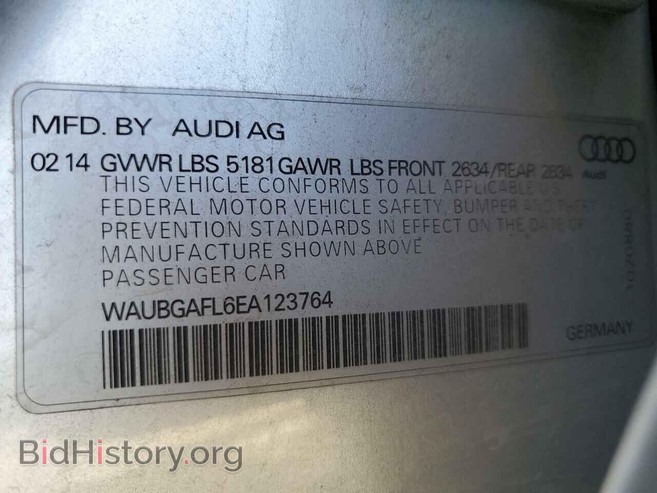 2014 AUDI S4/RS4 - VIN: WAUBGAFL6EA123764 - Фото 12