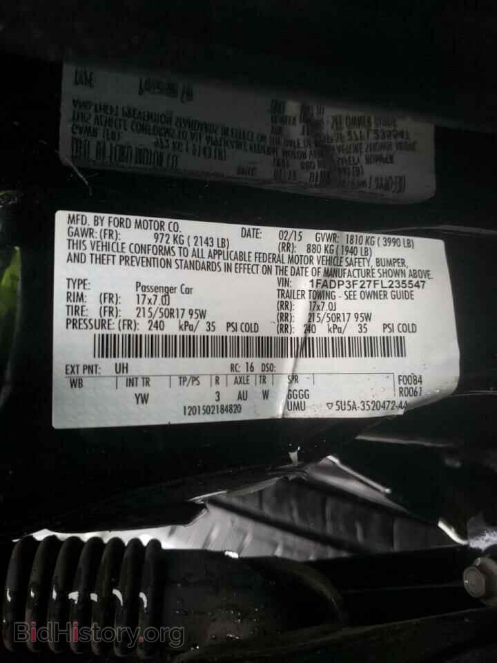 2015 FORD FOCUS - VIN: 1FADP3F27FL235547 - Photo 10