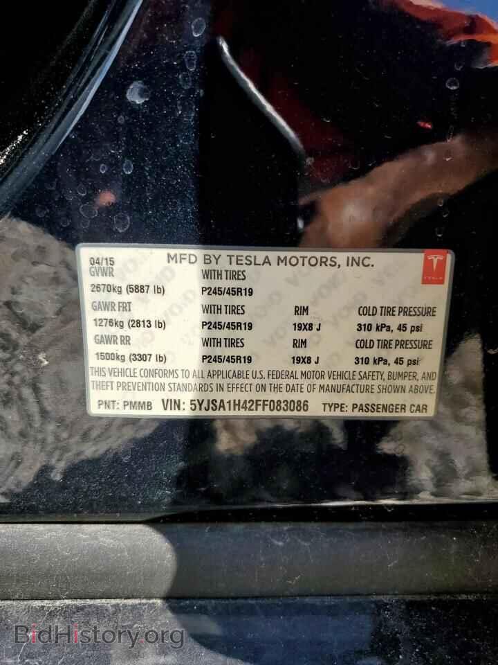 2015 TESLA MODEL S - VIN: 5YJSA1H42FF083086 - Photo 13