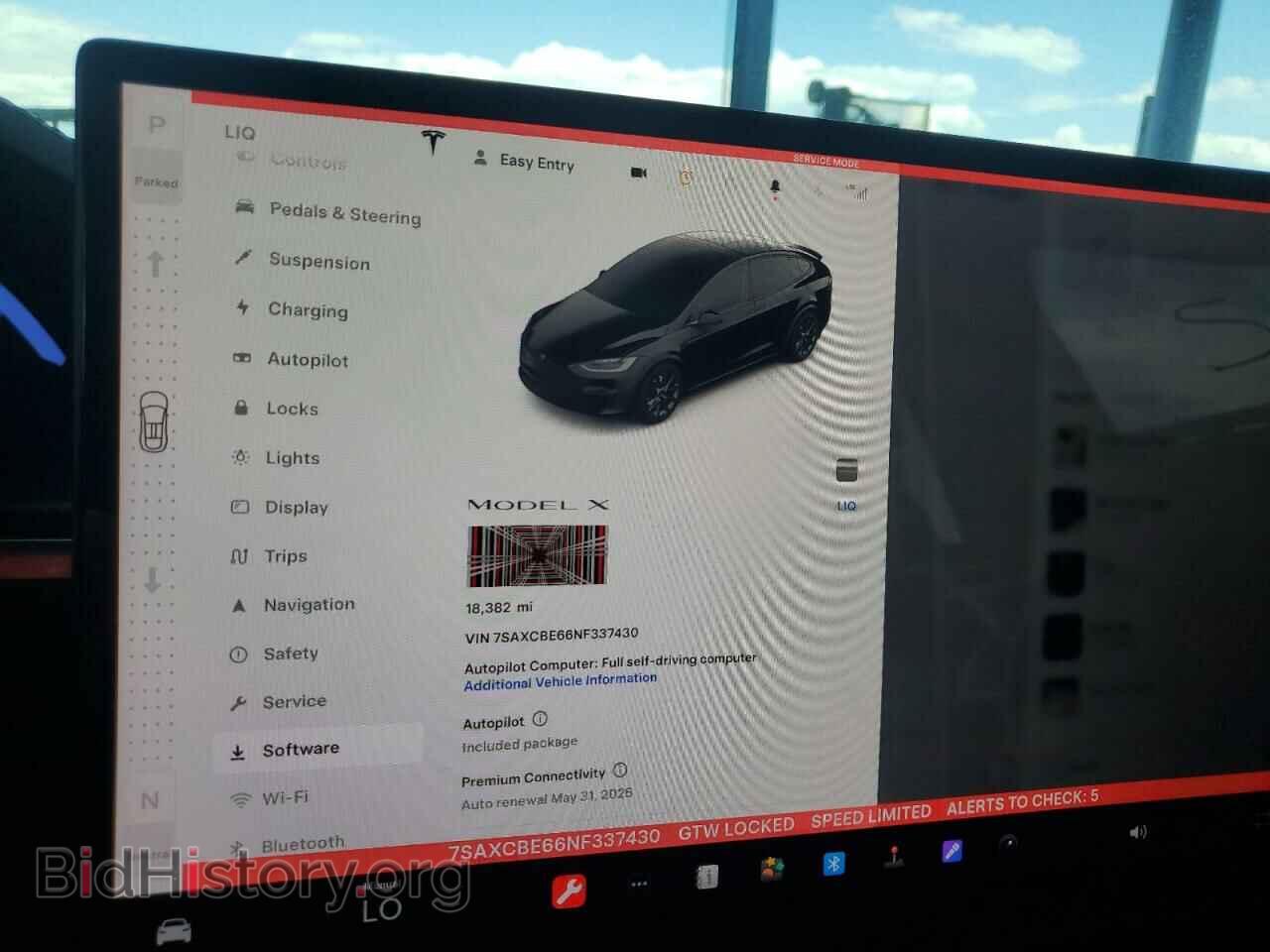 2022 TESLA MODEL X - VIN: 7SAXCBE66NF337430 - Фото 9