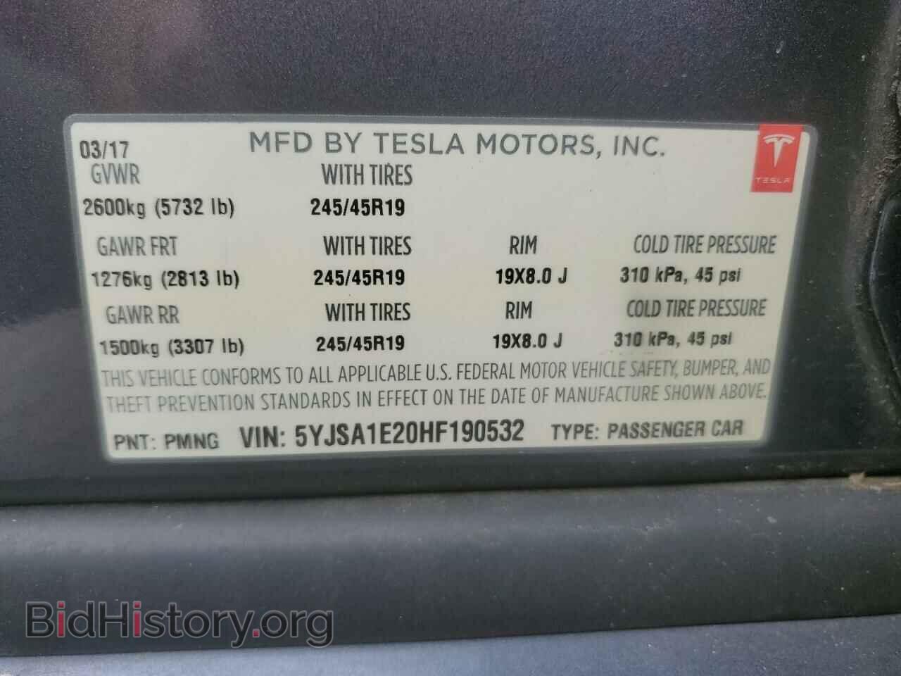 2017 TESLA MODEL S - VIN: 5YJSA1E20HF190532 - Photo 12