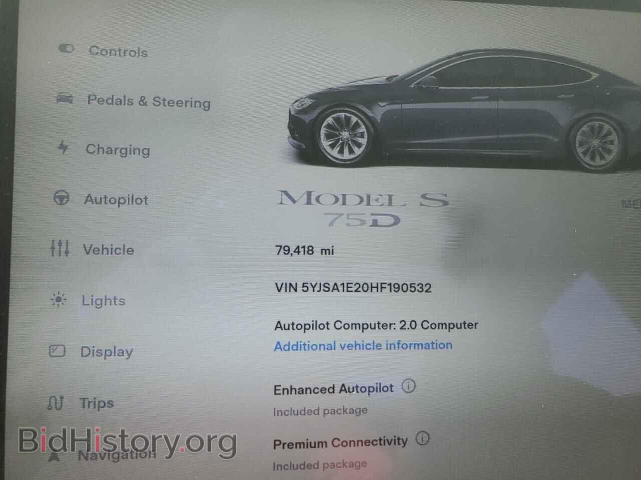 2017 TESLA MODEL S - VIN: 5YJSA1E20HF190532 - Photo 9
