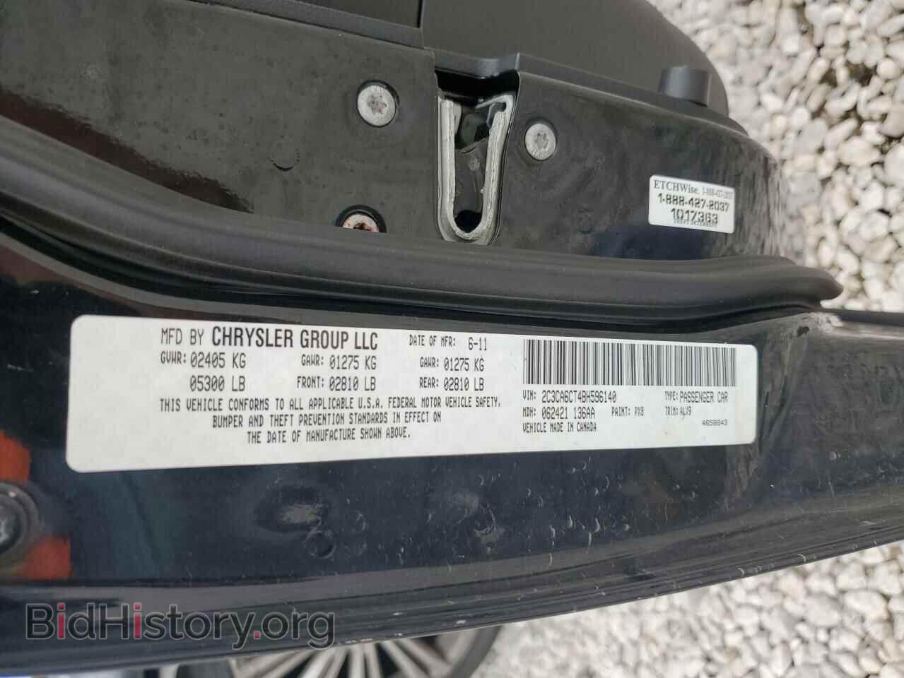 2011 CHRYSLER 300 - VIN: 2C3CA6CT4BH596140 - Фото 13
