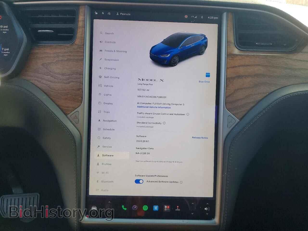 2020 TESLA MODEL X - VIN: 5YJXCAE29LF286331 - Photo 9
