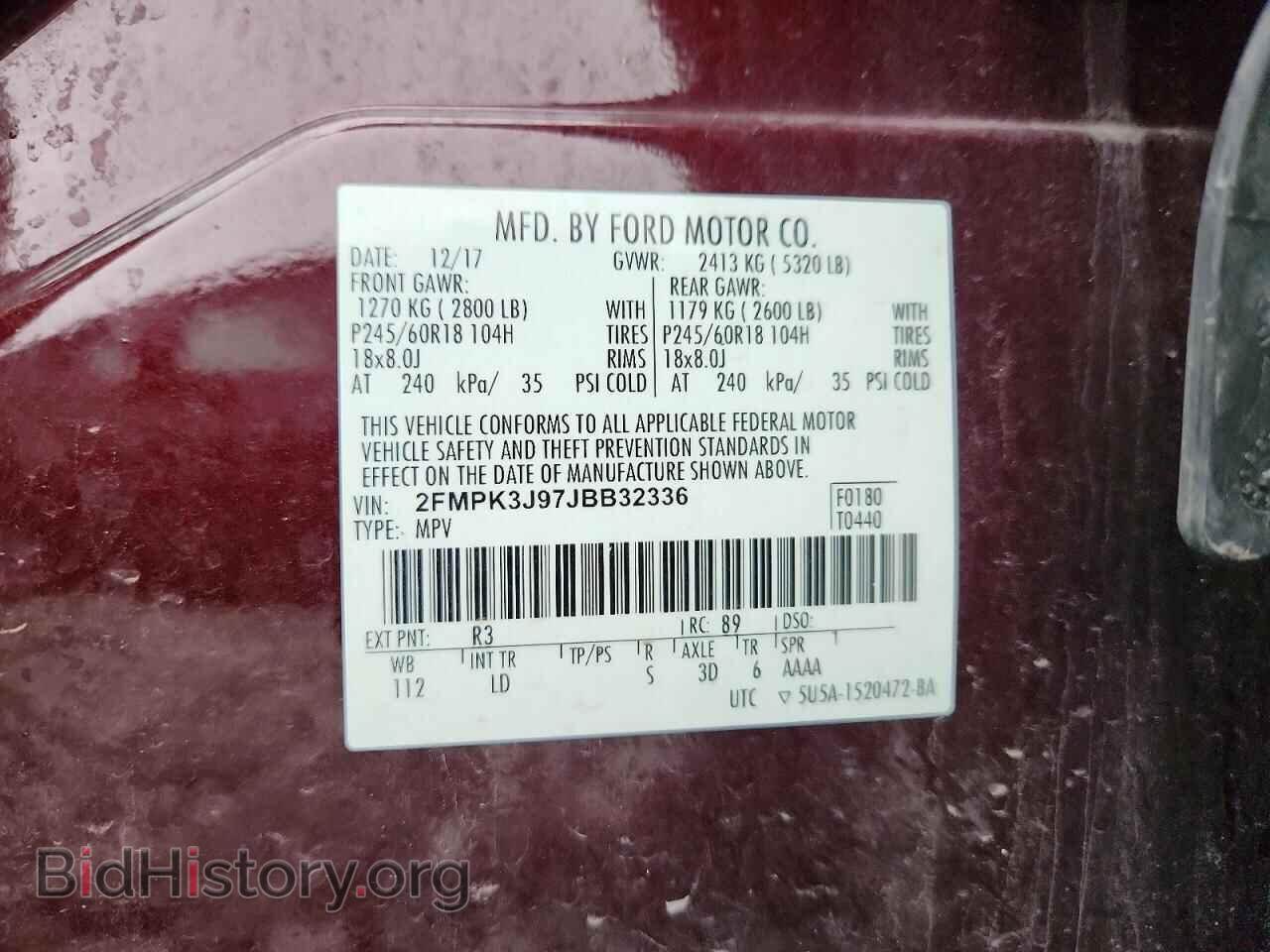 2018 FORD EDGE - VIN: 2FMPK3J97JBB32336 - Photo 13
