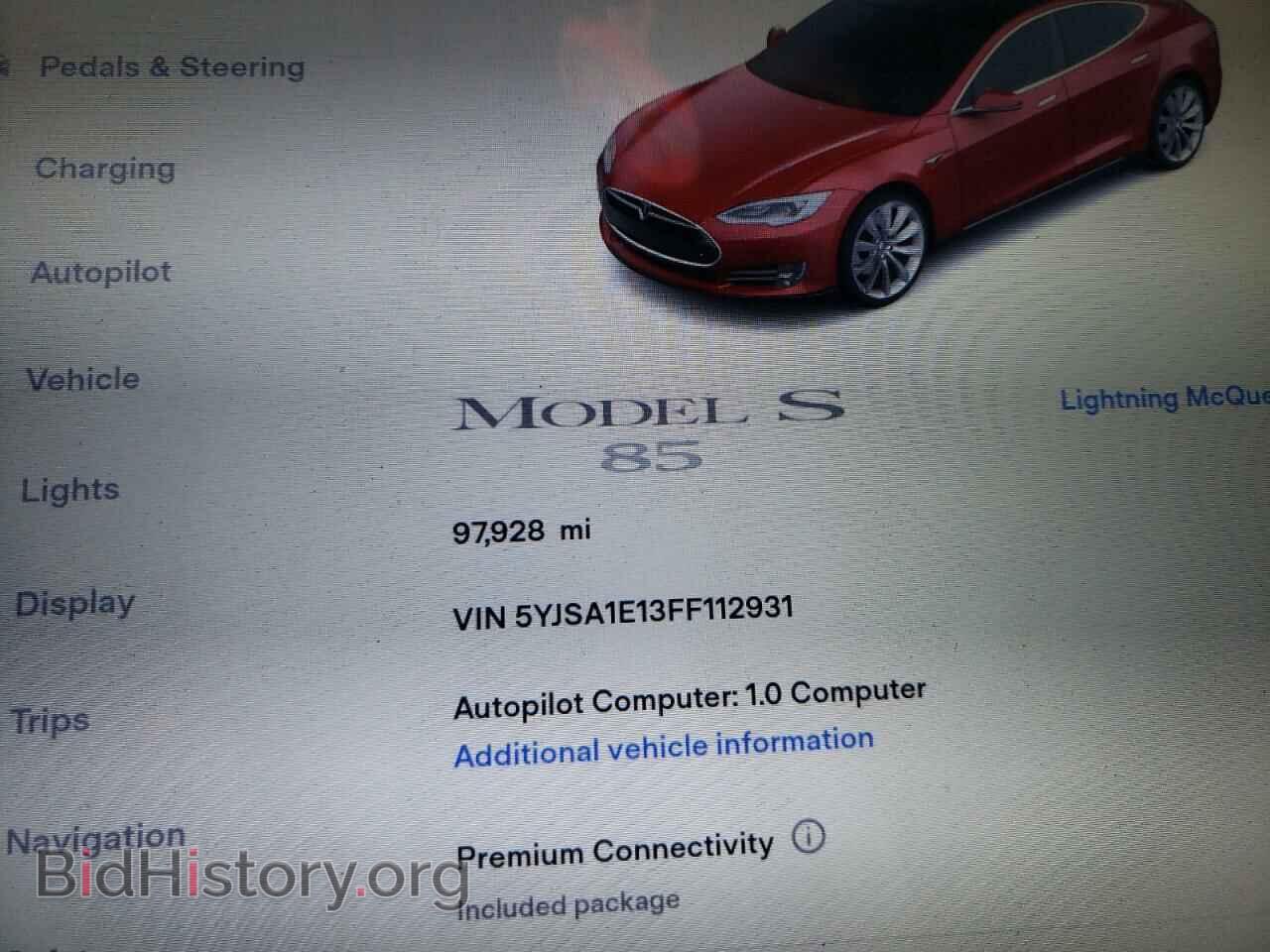 2015 TESLA MODEL S - VIN: 5YJSA1E13FF112931 - Фото 9