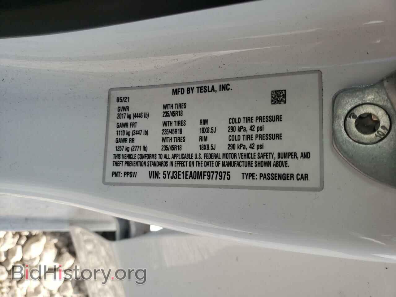 2021 TESLA MODEL 3 - VIN: 5YJ3E1EA0MF977975 - Photo 10