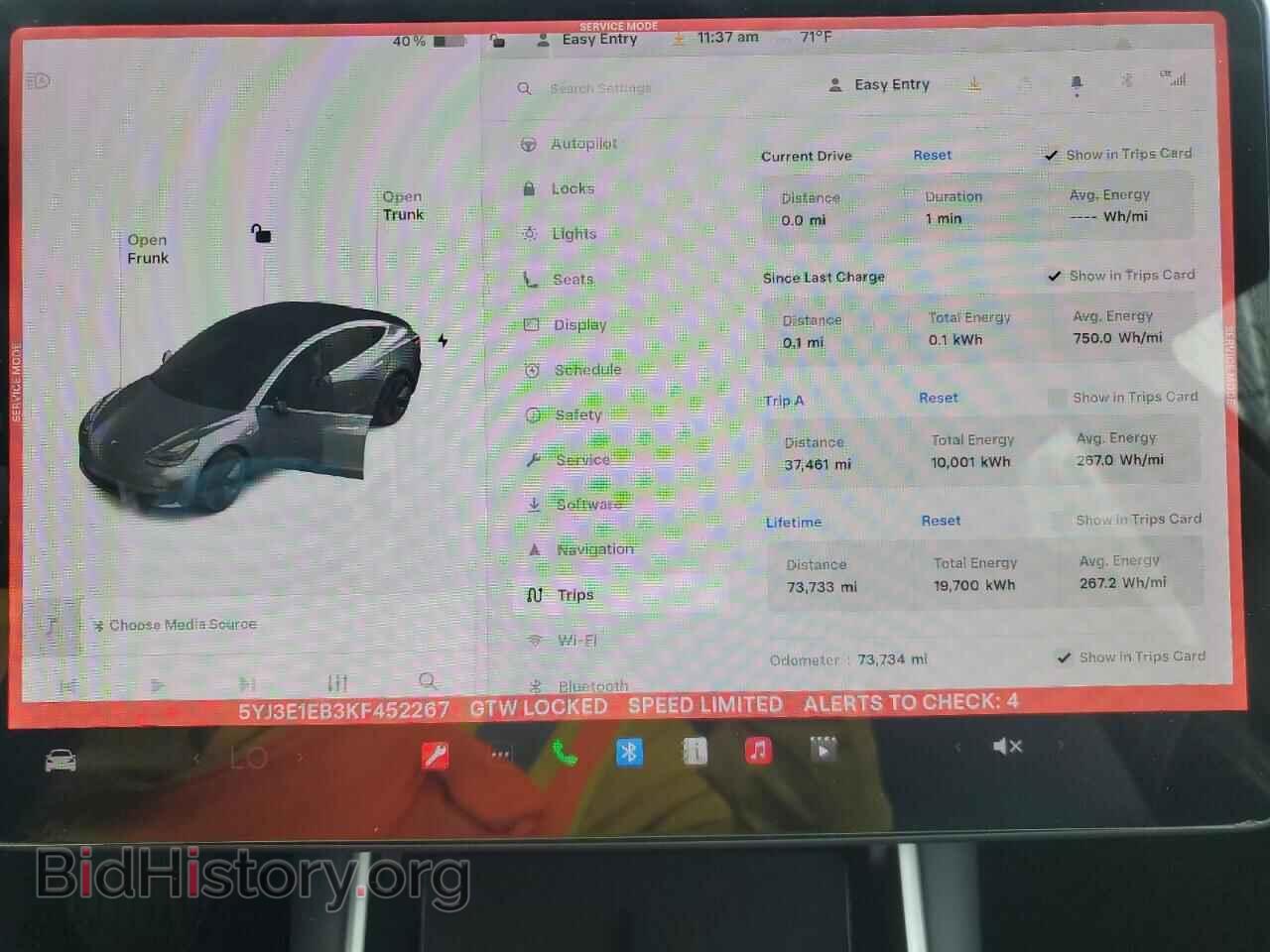 2019 TESLA MODEL 3 - VIN: 5YJ3E1EB3KF452267 - Фото 9