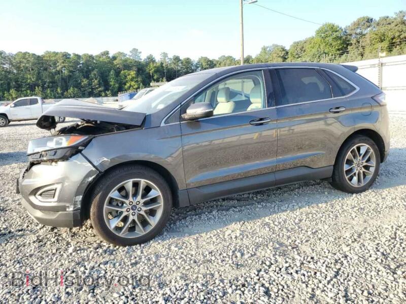 2015 Ford EDGE Titanium (VIN 2FMTK4K83FBB02543) — фото 1 из 13, Copart, повреждение: передняя часть