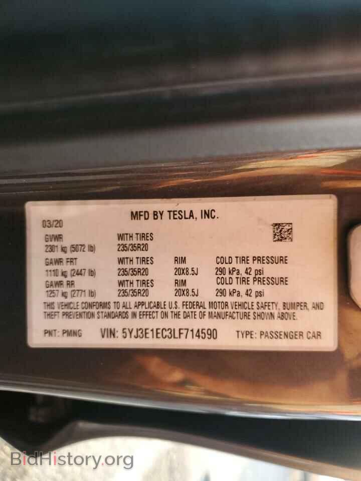 2020 TESLA MODEL 3 - VIN: 5YJ3E1EC3LF714590 - Photo 13