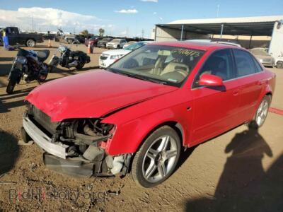 2007 Audi A4 A4 2.0T QU, red — VIN WAUDF78E87A201624, Copart