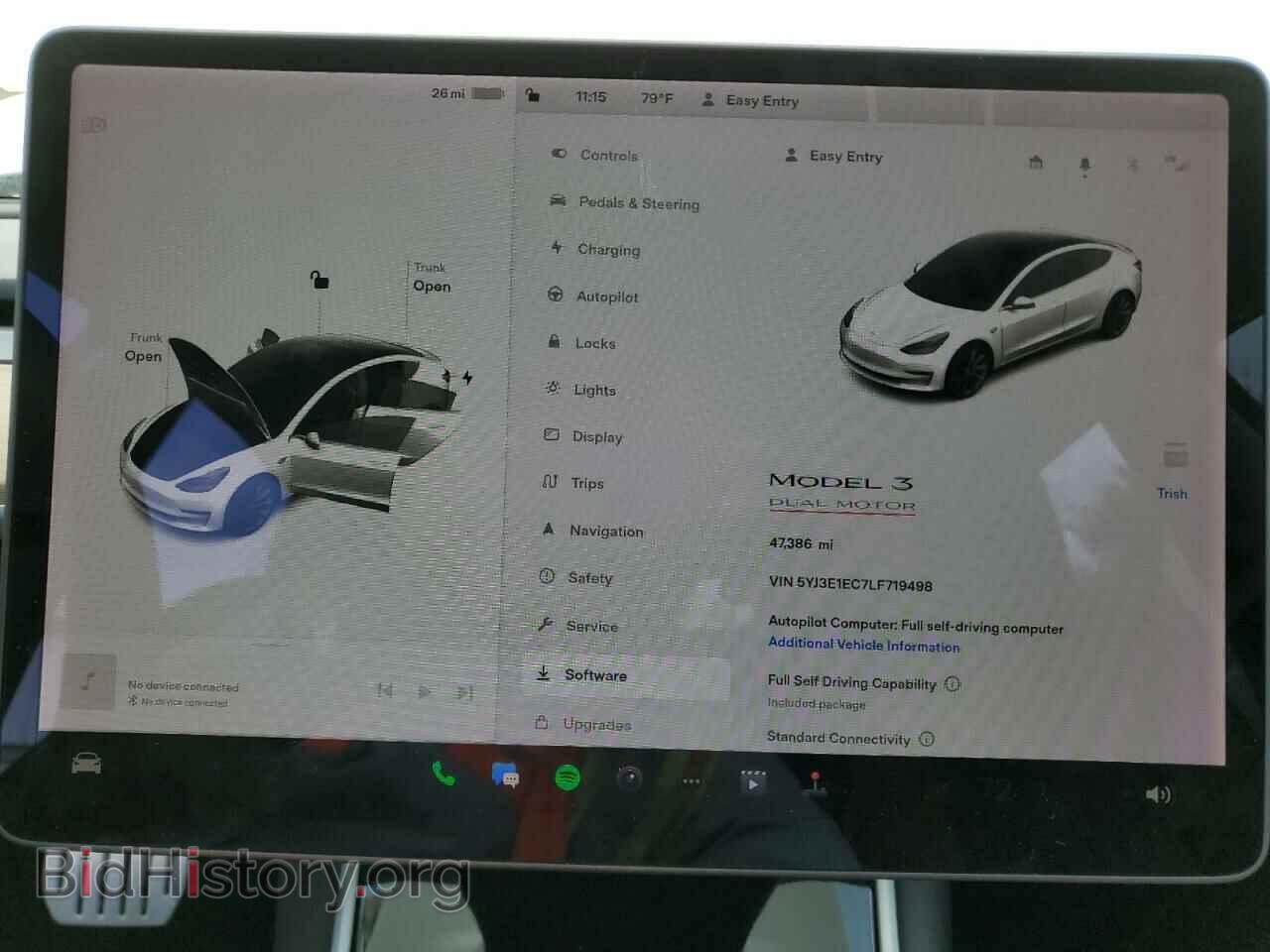 2020 TESLA MODEL 3 - VIN: 5YJ3E1EC7LF719498 - Фото 9