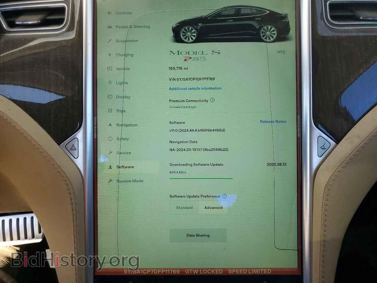 2013 TESLA MODEL S - VIN: 5YJSA1CP7DFP11769 - Photo 9