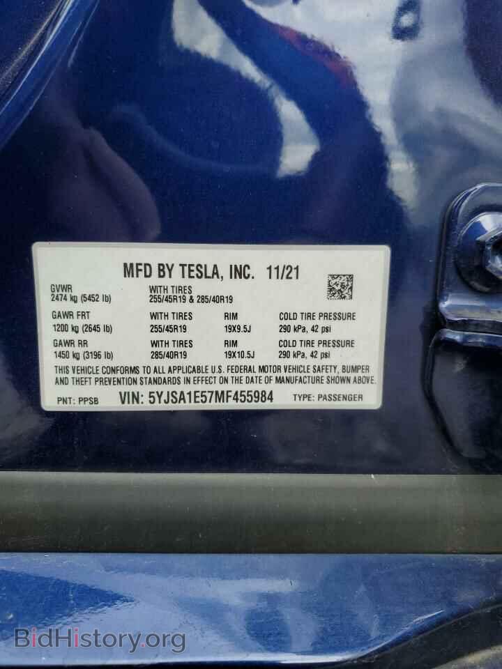 2021 TESLA MODEL S - VIN: 5YJSA1E57MF455984 - Photo 12