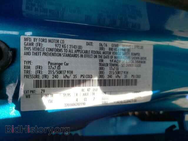 2016 FORD FOCUS - VIN: 1FADP3FE9GL358908 - Photo 10