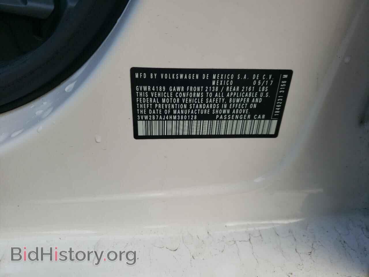 2017 VOLKSWAGEN JETTA - VIN: 3VW2B7AJ4HM380128 - Фото 10