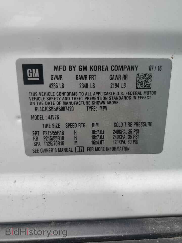 2017 BUICK ENCORE - VIN: KL4CJCSB5HB007420 - Photo 13