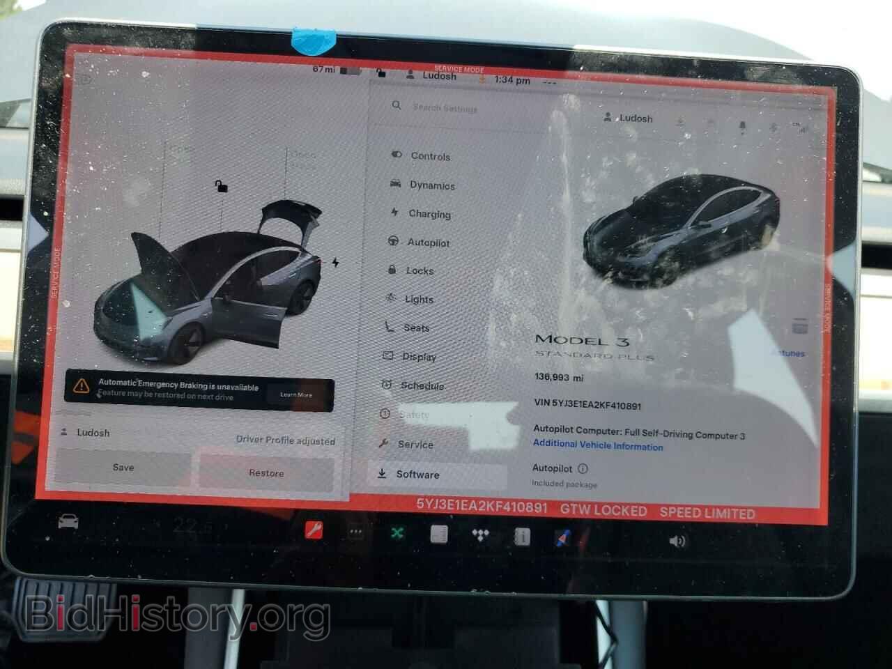 2019 TESLA MODEL 3 - VIN: 5YJ3E1EA2KF410891 - Photo 9