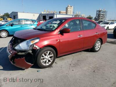 2018 Nissan VERSA VERSA S, red — VIN 3N1CN7APXJL824839, Copart