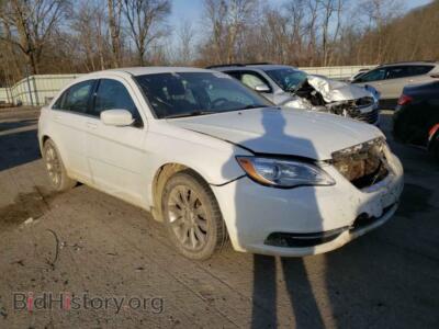 2013 Chrysler 200 200 Tourin, white — VIN 1C3CCBBGXDN731977, Copart