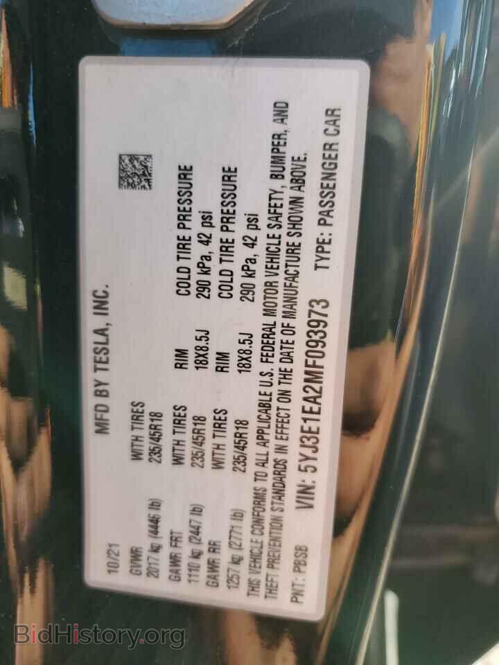 2021 TESLA MODEL 3 - VIN: 5YJ3E1EA2MF093973 - Photo 13