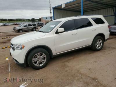 2012 Dodge DURANGO SXT, белый — VIN 1C4RDJAG1CC172750, Copart