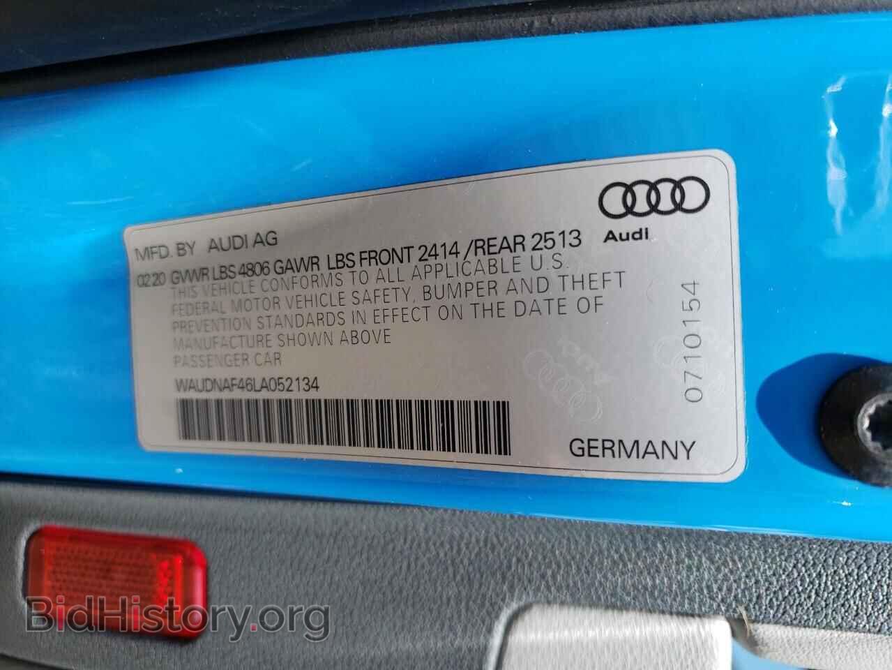 2020 AUDI A4 - VIN: WAUDNAF46LA052134 - Фото 12