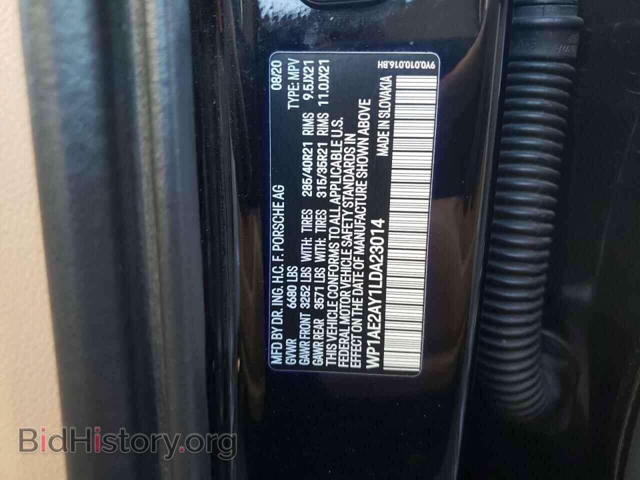 2020 PORSCHE CAYENNE - VIN: WP1AE2AY1LDA23014 - Photo 13