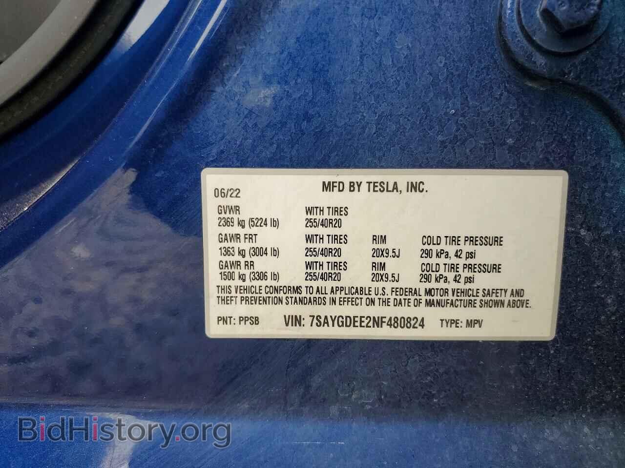 2022 TESLA MODEL Y - VIN: 7SAYGDEE2NF480824 - Photo 12