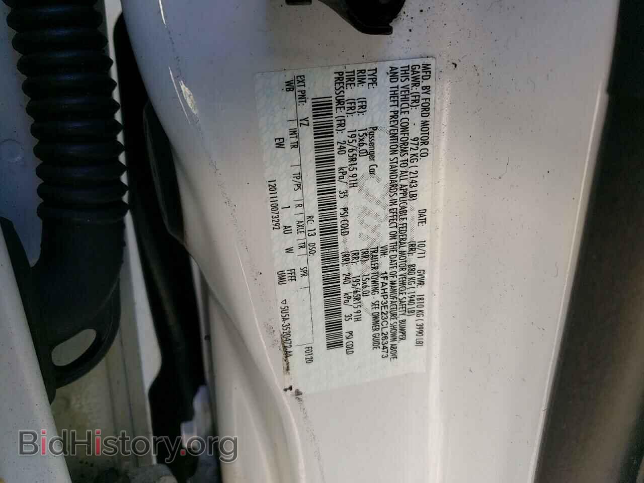 2012 FORD FOCUS - VIN: 1FAHP3E23CL263473 - Photo 12