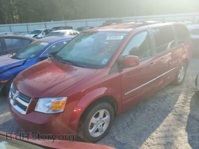 2010 Dodge CARAVAN Grand Cara, красный — VIN 2D4RN5D10AR146031, Copart