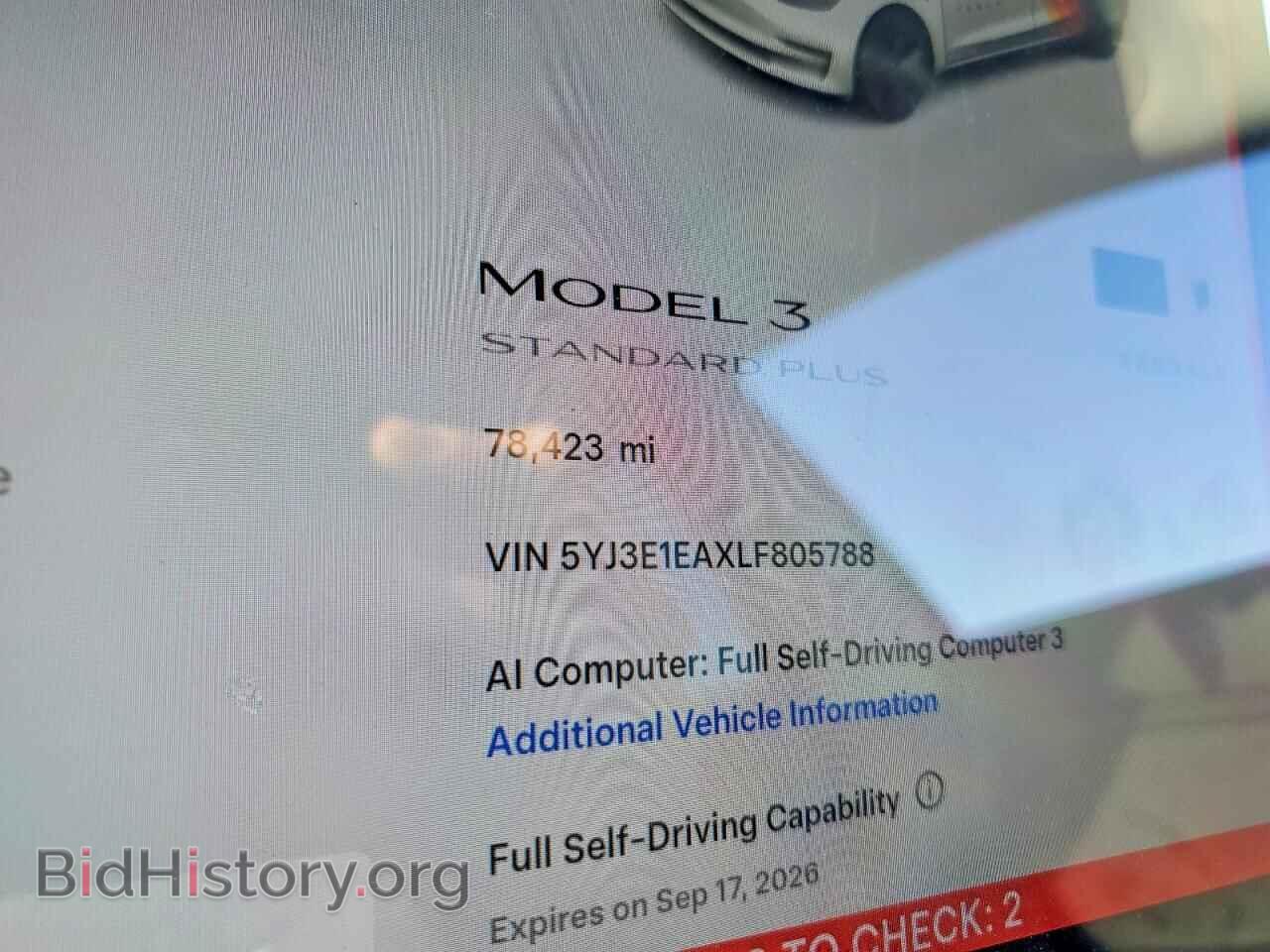 2020 TESLA MODEL 3 - VIN: 5YJ3E1EAXLF805788 - Photo 9