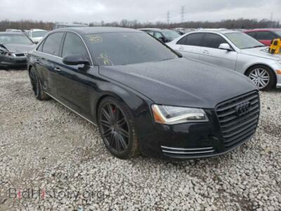 2012 Audi A8 A8 L Quatt, черный — VIN WAURVAFD0CN011951, Copart
