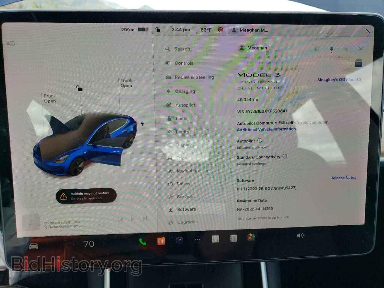2019 TESLA MODEL 3 - VIN: 5YJ3E1EBXKF520841 - Фото 9