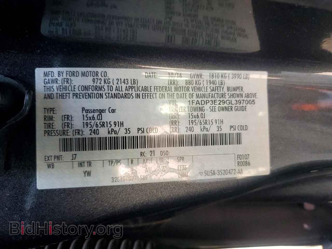 2016 FORD FOCUS - VIN: 1FADP3E29GL397005 - Photo 12