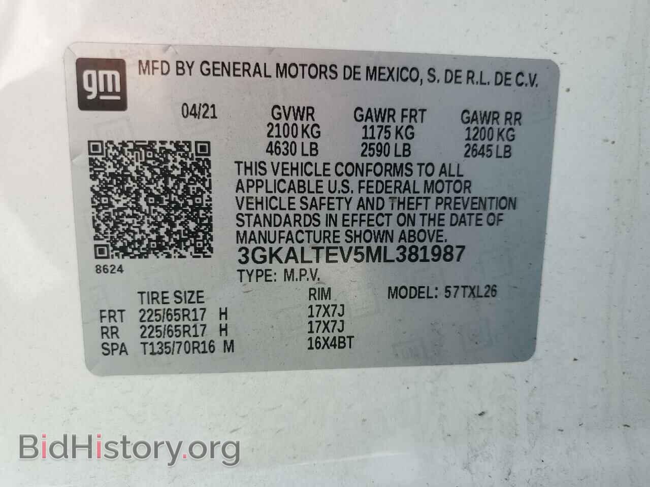 2021 GMC TERRAIN - VIN: 3GKALTEV5ML381987 - Photo 14