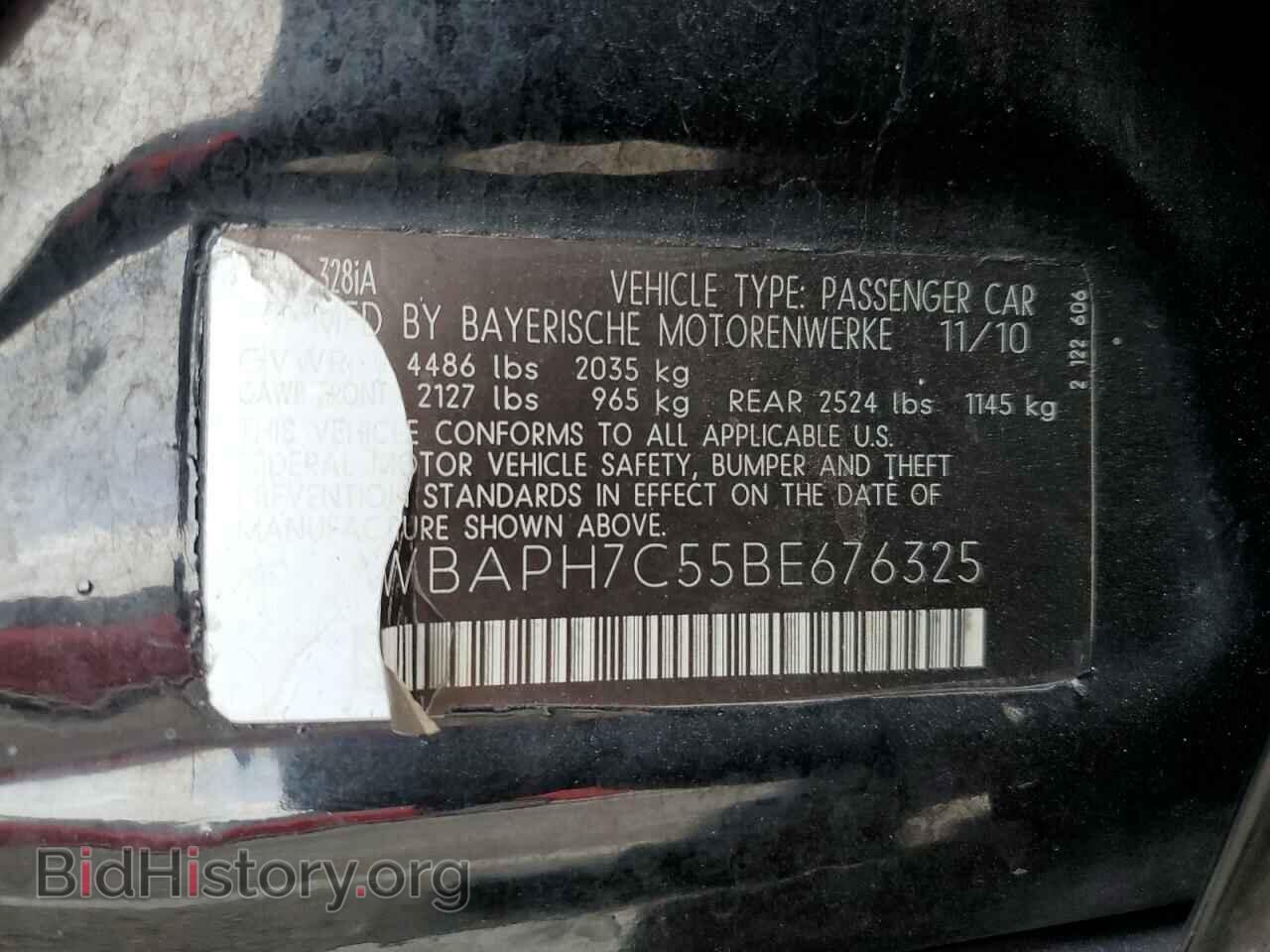 2011 BMW 3 SERIES - VIN: WBAPH7C55BE676325 - Фото 13