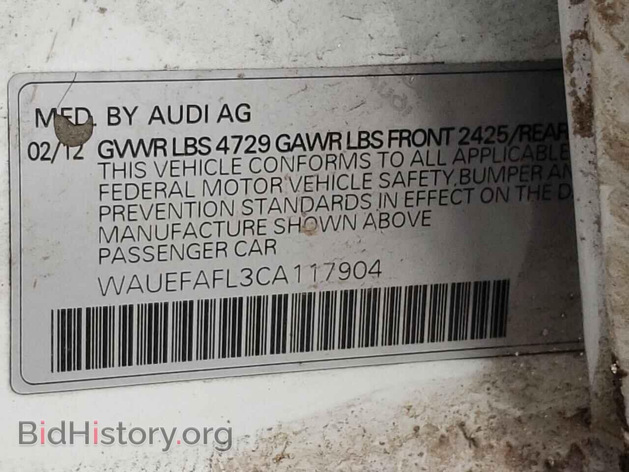 2012 AUDI A4 - VIN: WAUEFAFL3CA117904 - Фото 10
