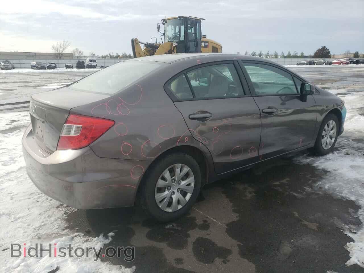 2012 HONDA CIVIC - VIN: 2HGFB2F54CH536714 - Фото 3