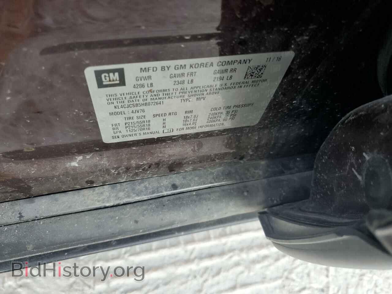 2017 BUICK ENCORE - VIN: KL4CJCSB5HB072641 - Photo 13
