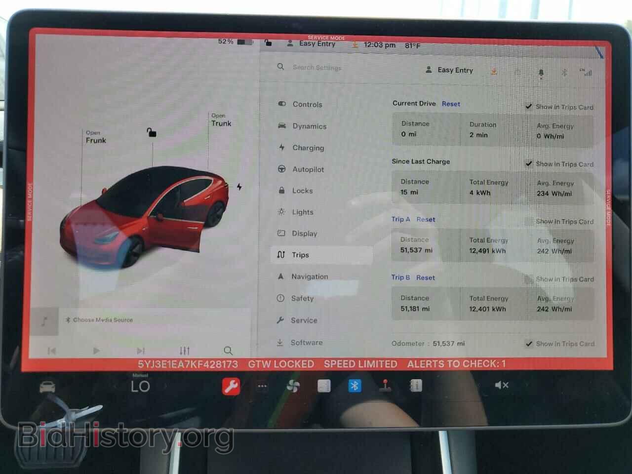 2019 TESLA MODEL 3 - VIN: 5YJ3E1EA7KF428173 - Фото 9