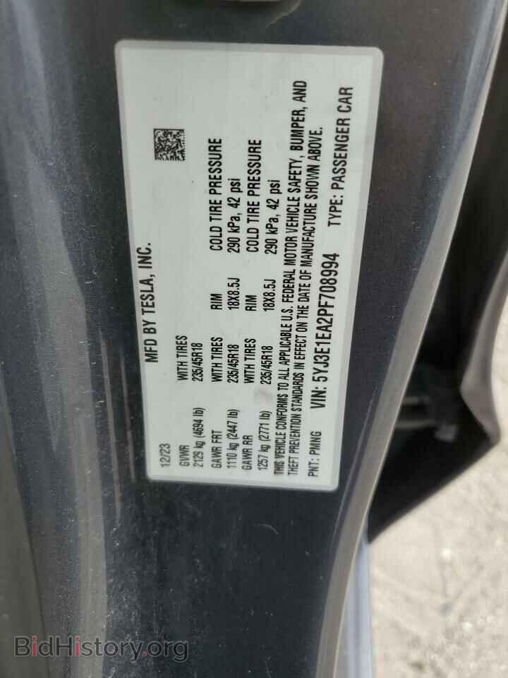 2023 TESLA MODEL 3 - VIN: 5YJ3E1EA2PF708994 - Photo 13