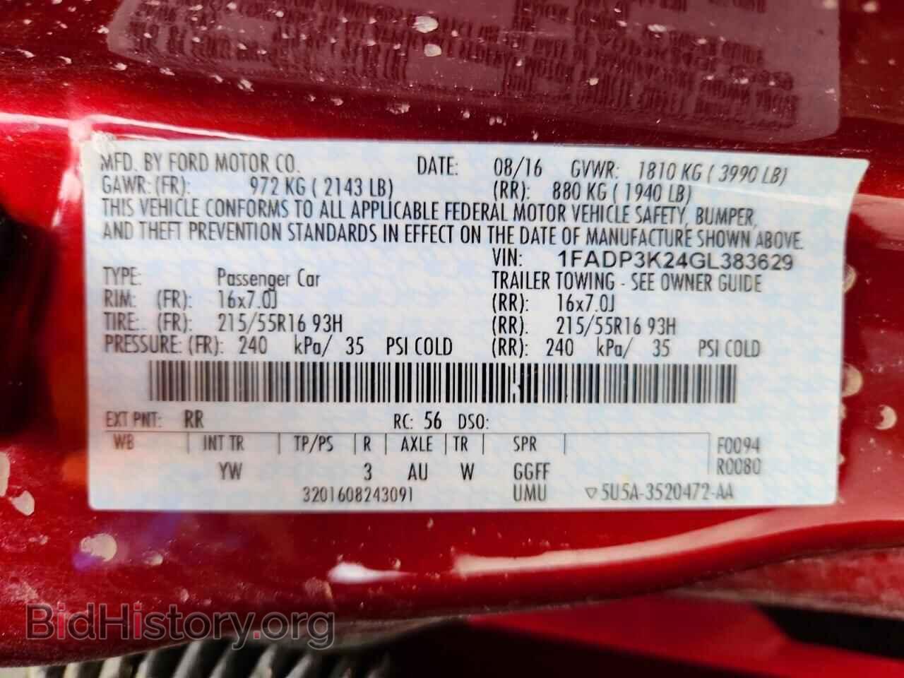 2016 FORD FOCUS - VIN: 1FADP3K24GL383629 - Photo 12