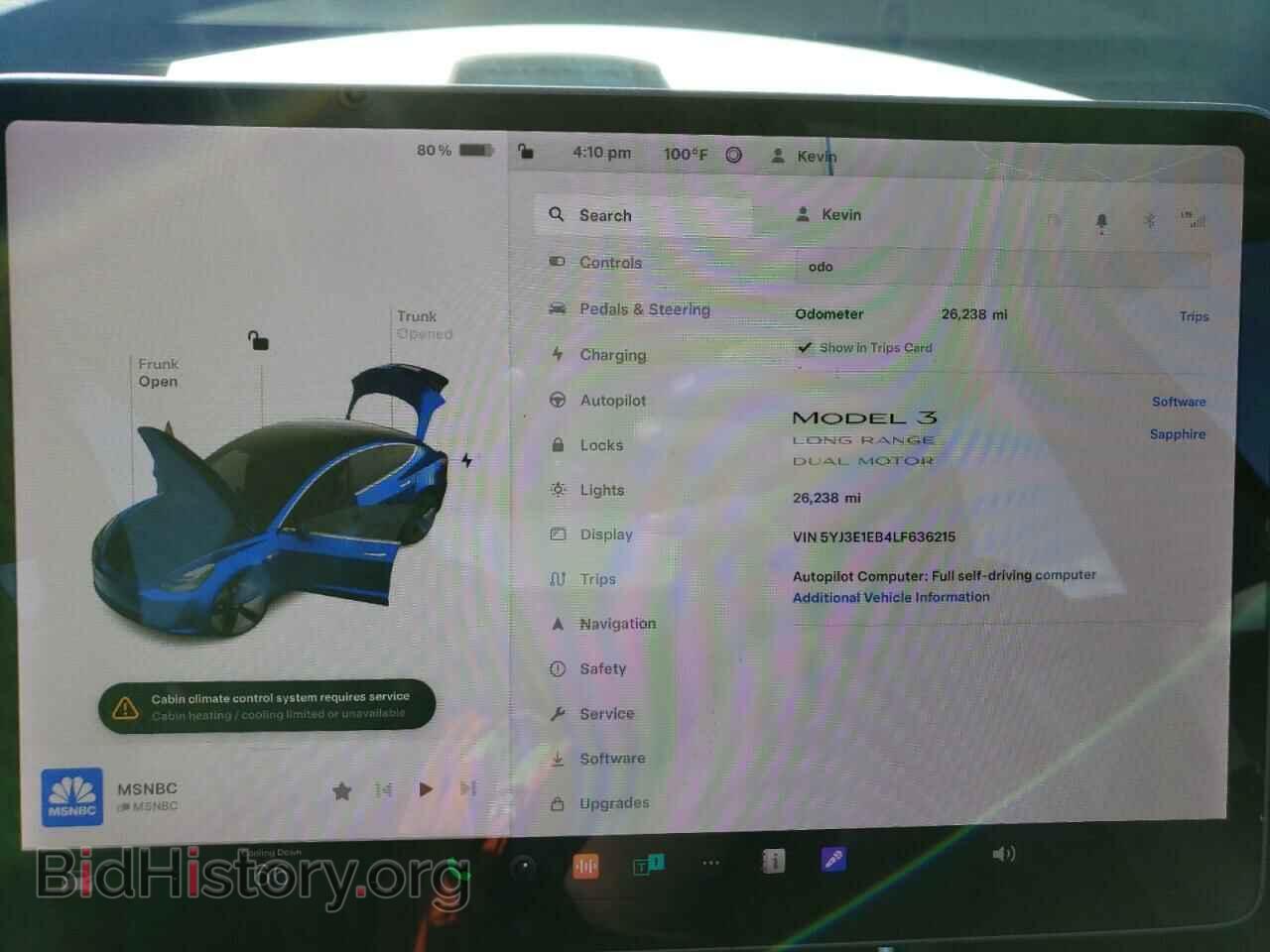 2020 TESLA MODEL 3 - VIN: 5YJ3E1EB4LF636215 - Фото 9