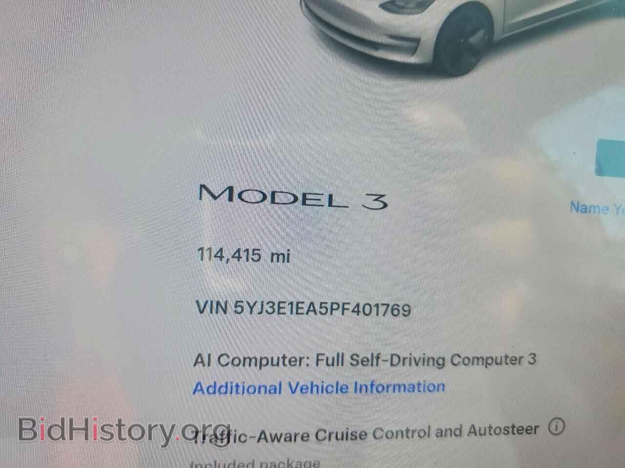 2023 TESLA MODEL 3 - VIN: 5YJ3E1EA5PF401769 - Photo 9