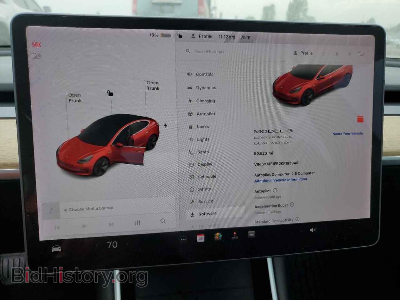 2019 TESLA MODEL 3 - VIN: 5YJ3E1EB2KF193948 - Фото 9