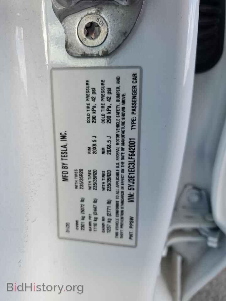 2020 TESLA MODEL 3 - VIN: 5YJ3E1EC3LF642001 - Photo 13