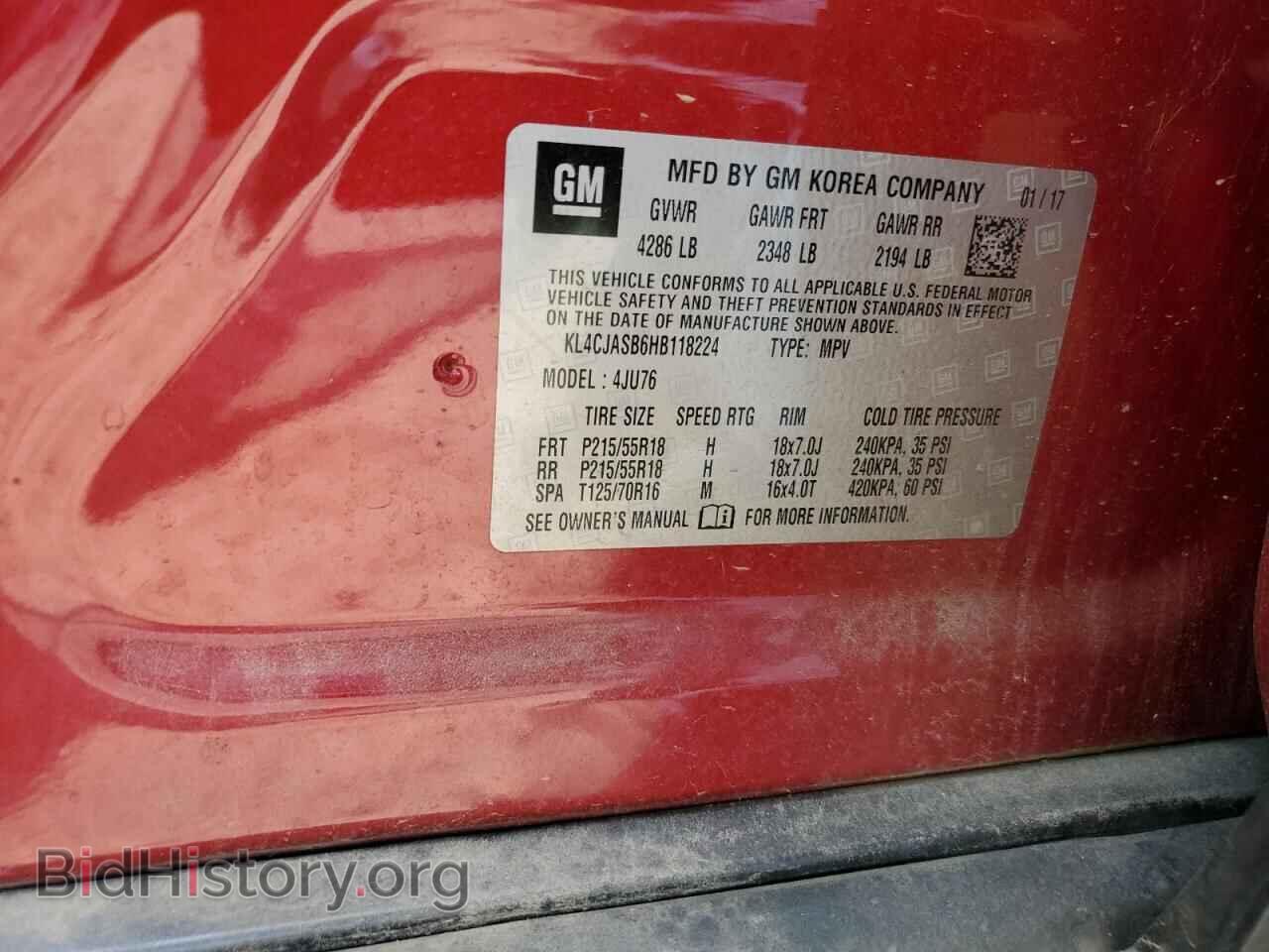 2017 BUICK ENCORE - VIN: KL4CJASB6HB118224 - Photo 13