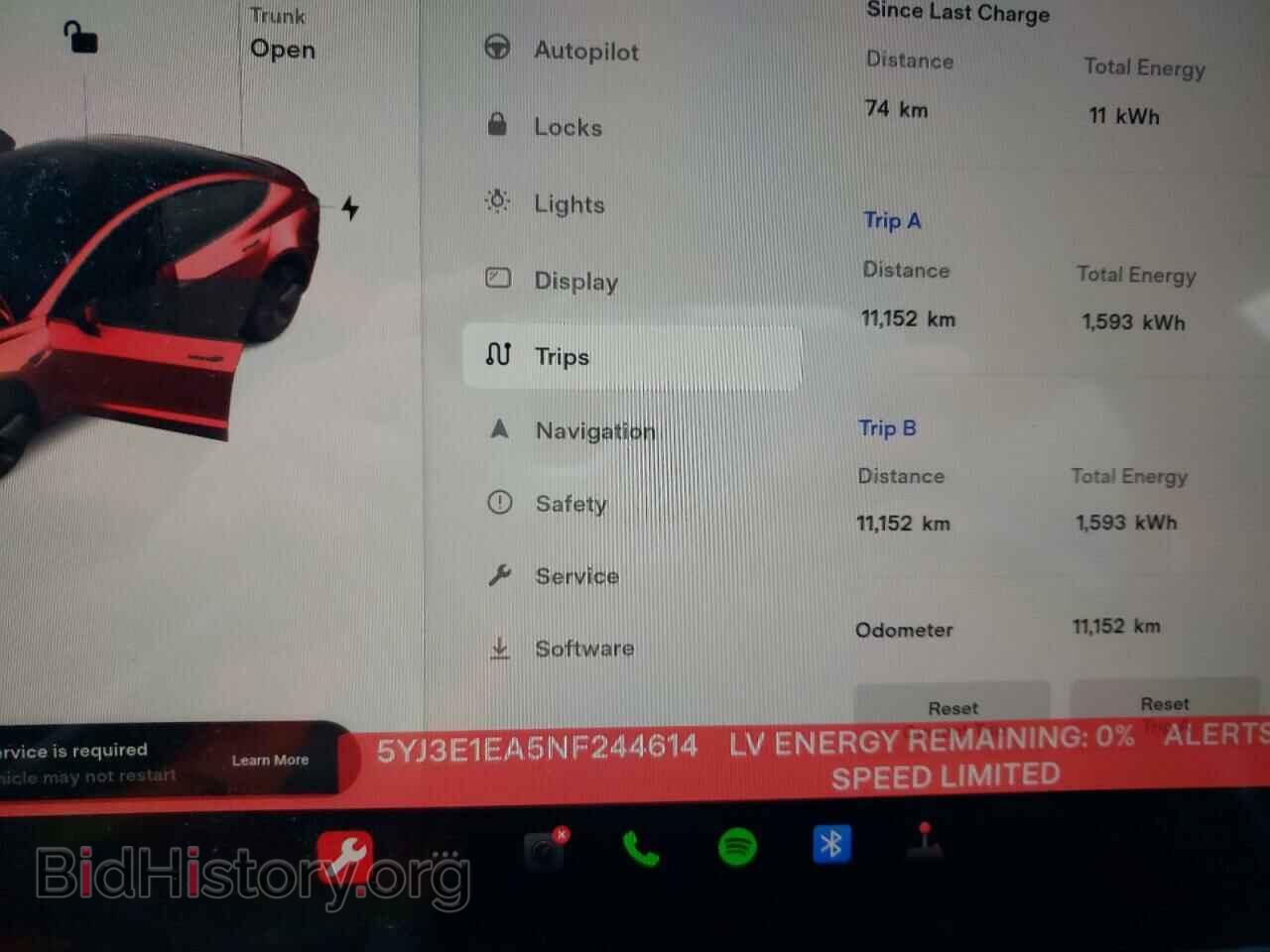 2022 TESLA MODEL 3 - VIN: 5YJ3E1EA5NF244614 - Фото 9